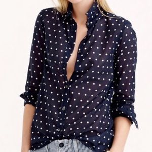Lightweight polka dot shirt